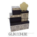 set five paper packaging box for cosmetic and gift